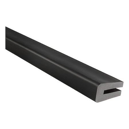 Trim Lok Inc Rubber Edge Trim, Black, 25 ft L X2060-25
