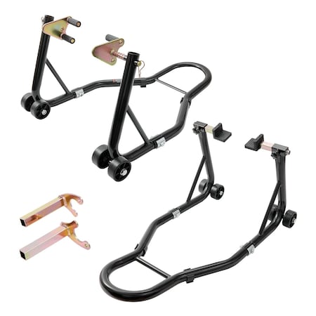 Vevor Motorcycle Front & Rear Stand Lift 850 lbs Spoolift Paddock Swingarm Arm TD-003-05FR