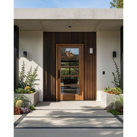 Doornmore G105, 37.75" x 82" ( 36" Door) Left Hand, Mahogany SDL 5 Lite Exterior Door G105-SW-3680_1_LI