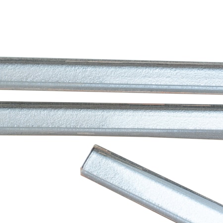 Apollo Tile Stone Gray 0.6 in x 12 in Glass Glossy Pencil Liner Tile Trim 0.5 sqft/case, 10PK APLGP8806A