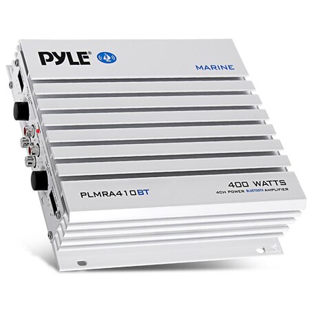 Pyle 2.1 Bluetooth Marine Amplifier Receiver, Black PLMRA410BT