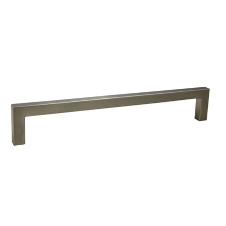 Pride Industrial 8in Modern Square Cabinet Pull with 7-1/2in Center to Center Satin Nickel Finish P87229SN