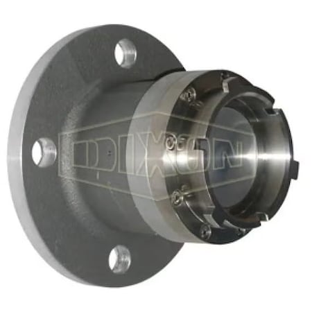 Dixon Mann-Tek by  Dry Disconnect Tank Unit Adapter, 3 in Nominal, Quick Disconnect Coupler x Flange, Alum DAA300ALFL