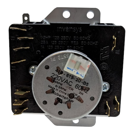 Robertshaw Dryer Timer, Black, Polycarbonate CDT-806