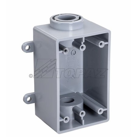 Topaz Junction Box, Type FSC, PVC, Wall Mount, 1" 1290