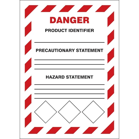 Accuform GHS SECONDARY CONTAINER LABELS DANGER LZH105VSP