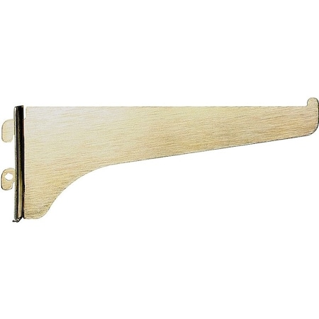 Knape & Vogt Shelf Bracket, 12 in L, Steel, Brass 180 BR 12