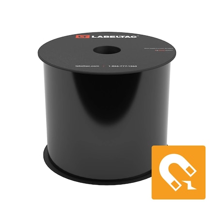 Labeltac Magnetic Supply 4in x 25ft LT4/Pro X, Black LT403M