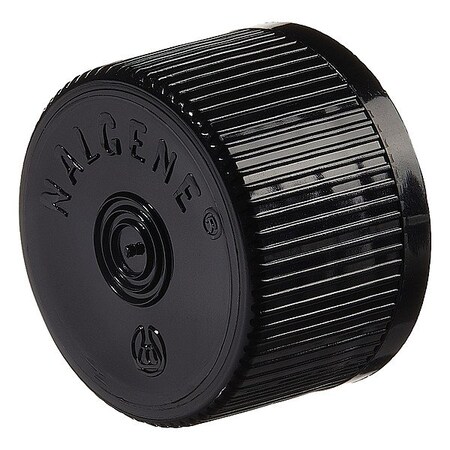 Nalgene Closure, Black, 22.1 mm Dia, PK2000 312158-0022