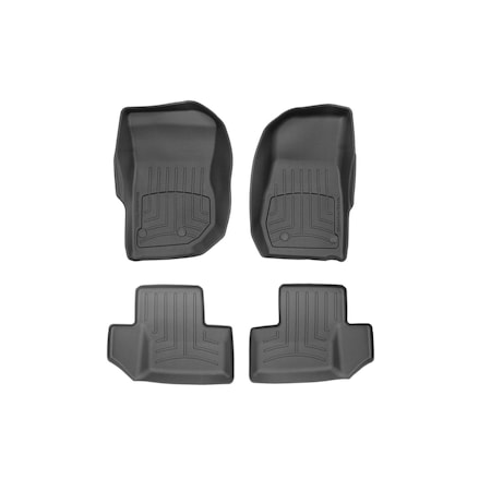Weathertech Black Front & Rear FloorLiner HP, 2025 BMW X3 M50 441915-1-2IM