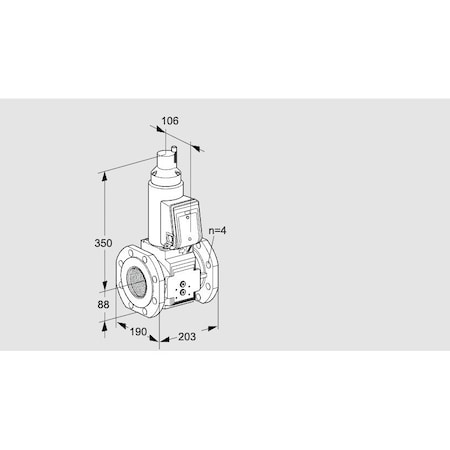 Honeywell Kromschroder VLV ASSY, SOLND, 3 ANSI FLG, GAS , VAS7T80A0 KS88202826