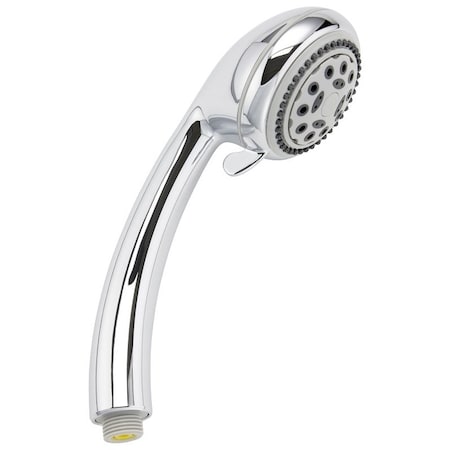 Plumb Pak Handheld Shower Head, Round, 1.8 gpm, 5-Spray Function, Polished Chrome, 3.35 in Dia K721CP