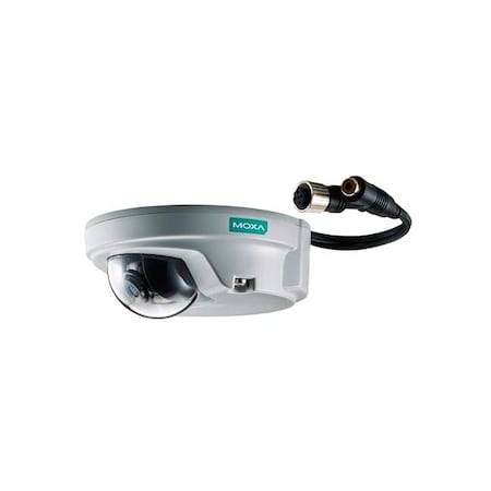 Moxa EN50155, HD, compact IP camera VPort P06-1MP-M12-CAM28-T