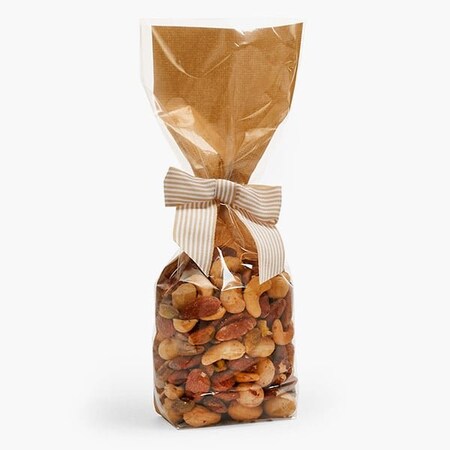 Nashville Wraps Clear with Kraft Candy Bags 1.4 mil, 2.75x2x10.5, 100PK 98282