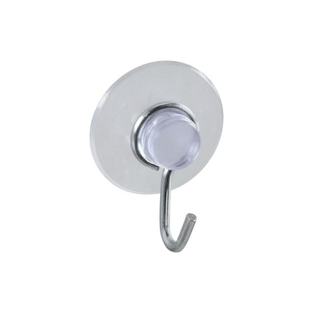 National Hardware V2524 Series Suction Cup, Steel Hook, PVC Base, Clear Base, 1 lb Working Load N259-937