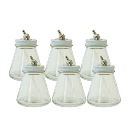 Paasche 3 oz./88cc Color Bottle Assembly - For VL, MIL, SI & TS, 6PK VL-3-OZ-6P