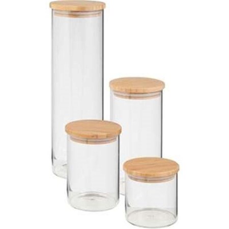 Top Chef Bamboo Jar Storage Set - 4 Piece TO634402