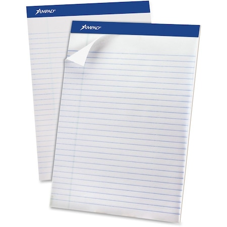 Tops Products PAD, PERF, LTR, WHT, 50SH, RCY Sturdy backing. Perforated for easy sheet removal. Margin line. 20170