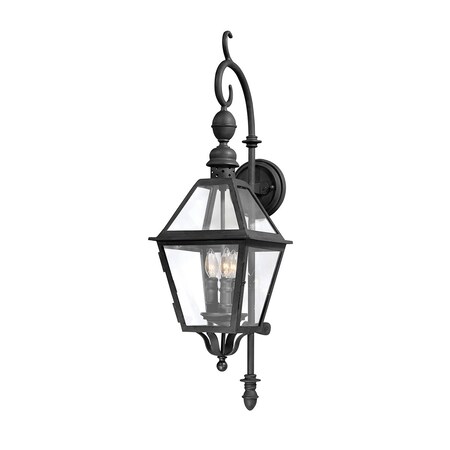 Troy Lighting Townsend 3 Light Wall Sconce 9.25 In. Textured Black B9621-TBK