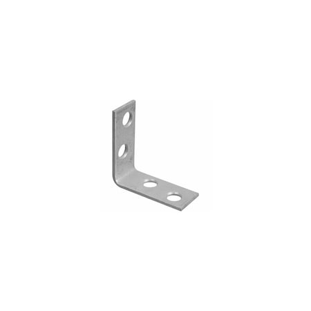 National Hardware 115BC Series Corner Brace, 1-1/2 in L, 5/8 in W, Galvanized Steel, 0.08 Thick Material N113-159