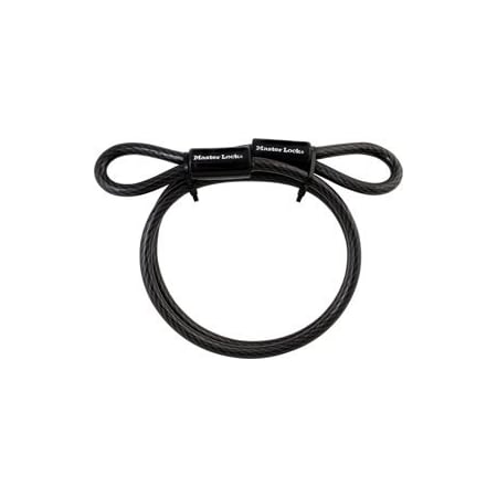 Master Lock Co Carded Cable Heavy Duty 4ft x 3/8in Looped End 85DPF