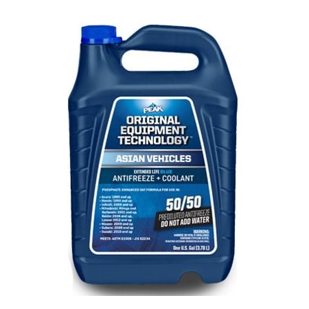 Peak 50/50 Pre-Diluted, 1 Gallon Jug, Blue, Single, Use With Acura 1990 And Up/ Honda 1990 And Up PABB53