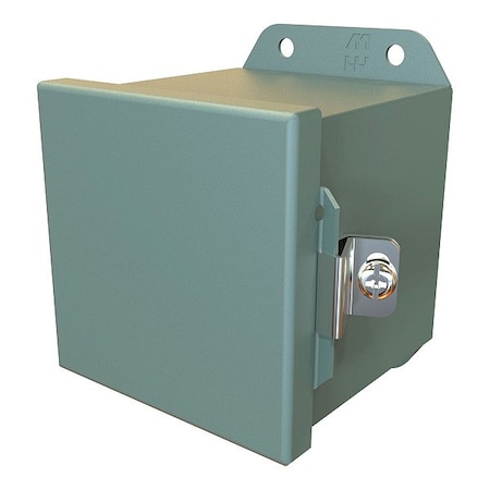 Hammond Clamps Electrical Enclosure, 4 in H, 4 in D, 4 in W, 12, 13, 3R, 4, Steel HJ444HLP