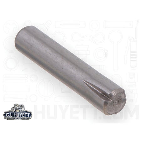 Huyett Type C Grooved Pin, 300 Stainless Steel, 0.219 in Dia x 0.217 in Small End Dia x 1.000 in Length  GPS-0218-1000-C
