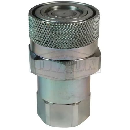 Dixon VEP Hydraulic Coupler, 1/4 in x 1/4-18 Nominal, Hose x Female NPTF, Steel, Domestic 2VEPF2