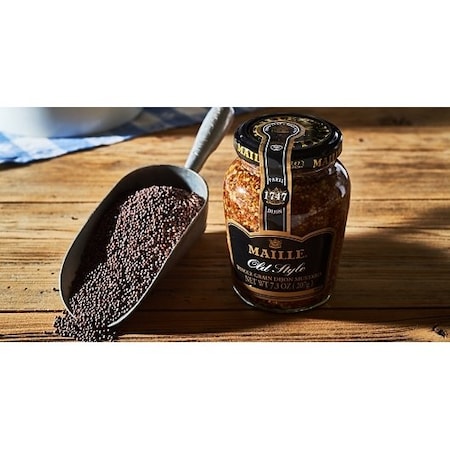 Maille Old Style Grained Mustard Bottle, 7.3 Fluid Ounce, 6PK 67360