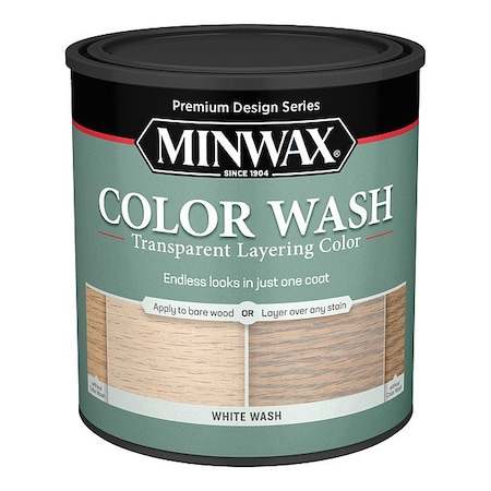 Minwax Wood Stain, 1 qt, White Wash 618604444