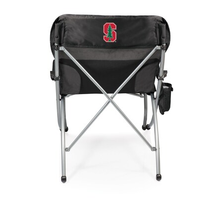 Picnic Time Family Of Brands NCAA Stanford Cardinal PT-XL Heavy Duty Camping Chair - XL Beach Chair - 400 lb Capacity, Black 793-00-175-534-0