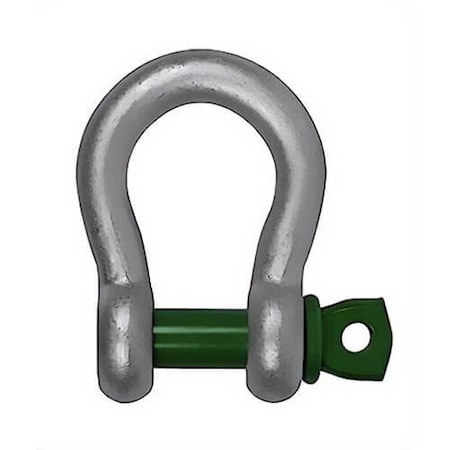 Green Pin G-4161 Screw Pin Bow Shackle, 2-1/2 in, 55 ton GPGHBB65