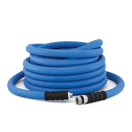Ag-Lite 5/8 in ID x 50 ft L Water Hose Assembly, Rubber Tube, Blue, Rubber Fitting AL5850