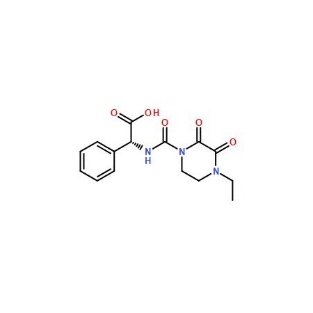 Ak Scientific (2R)-2-[(4-Ethyl-2, 3-dioxopiperazinyl)carbonylamino]-2-phenylacetic acid (5g), CAS 63422-71-9 Q961-5g