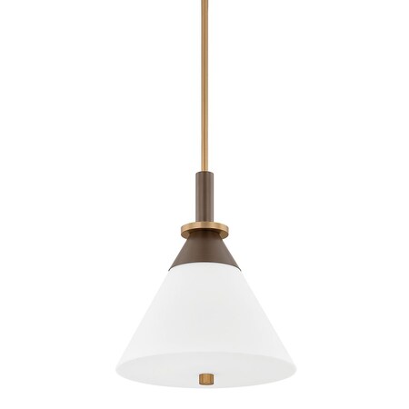 Troy Lighting Staton 1 Light Pendant 16 In. Patina Brass/Bronze F4216-PBR/BRZ