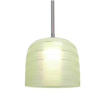 Besa Lighting Mitzi 7 Stem Pendant, Chartreuse, Satin Nickel Finish, 1x40W Incandescent 1TT-MITZI7CR-SN