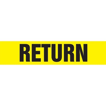 Accuform ASME ANSI PIPE MARKER RETURN RPK611STC