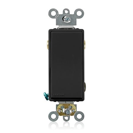 Leviton Wall Switch, 1 hp, Rocker, 20 A, Ebony 5623-2E