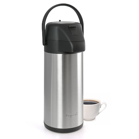 Megachef 3.17 Quart Stainless Steel Vacuum Body Pump Cap Air Pot MG-ASUO030