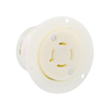 Leviton Industrial Grade Flanged Outlet 20 Amp, 120/208 Volt 3PY 7409-C