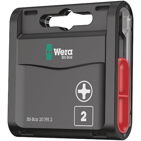 Wera Bit-Box 20 PH, PH 2 x 25 mm, 20 pieces 5057750001