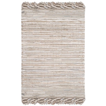 Safavieh Vintage Leather Hand Woven Accent Area RugBeige & Multicolor 2 x 3 ft. VTL373B-2