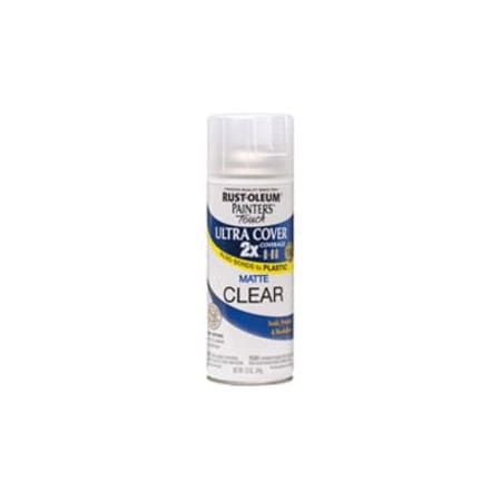 Rust-Oleum Spray Paint, Clear, Matte, 12 oz 249087