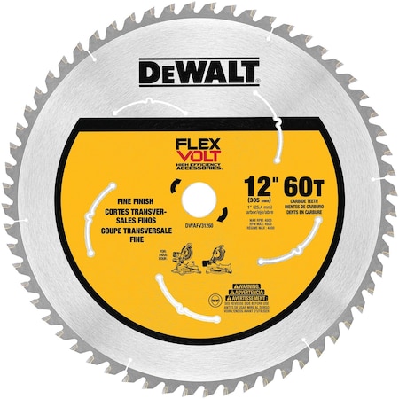 Dewalt 12" 60T Miter Saw blade DWAFV31260