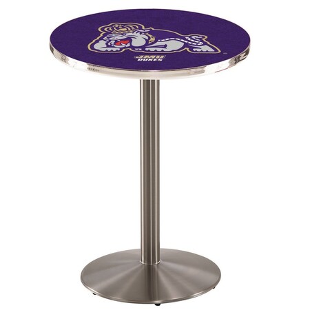 Holland Bar Stool Co 42" Stainless Steel James Madison Pub Table, 36" dia. Top L214S4236JmsMad