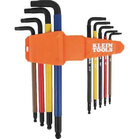 Klein Tools Hex Key Caddy Set, XL L-Style, CC, 9 Pc BLS9