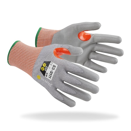 Tilsatec Knit Gloves, Green, Full Finger, PR 53-9111-08