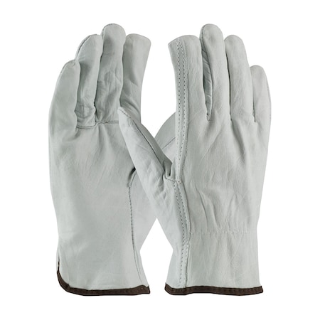 Pip Economy Grade Top Grain Cowhide Leather Drivers Glove, Straight Thumb, 12PK 68-105/XL