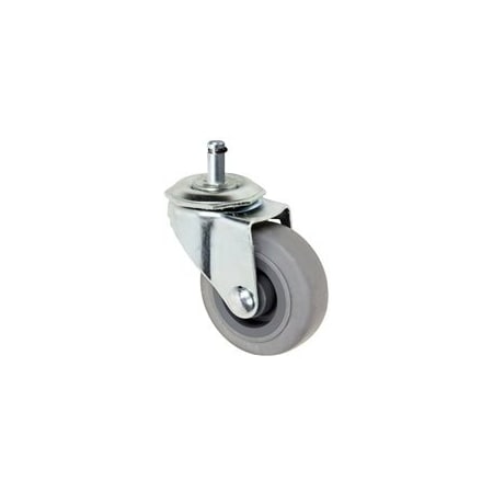 Albion 2'' Gray Rubber Grip Ring Caster, 80 lbs Cap Per Caster 2-Inch-GripRing-Rubber-Caster